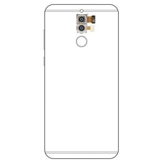 Clappio Ersatz-Rückkamera mit Verbindungsband für Huawei P10 Lite