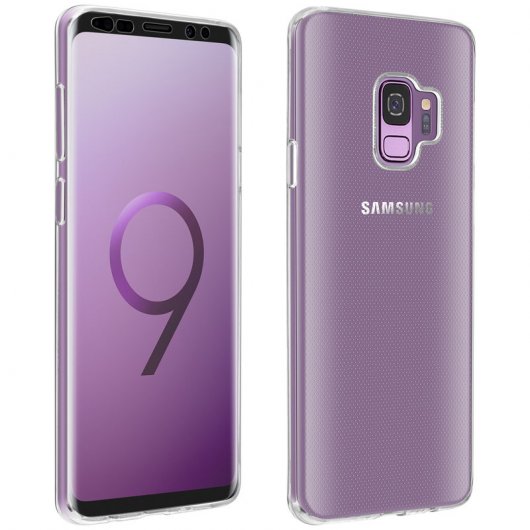 Avizar Capa de Silicone Transparente + Vidro Temperado para Samsung Galaxy S9