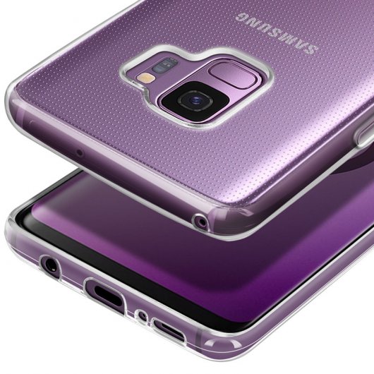 Avizar Capa de Silicone Transparente + Vidro Temperado para Samsung Galaxy S9