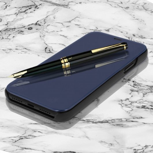Étui livre translucide noir Avizar pour iPhone XR