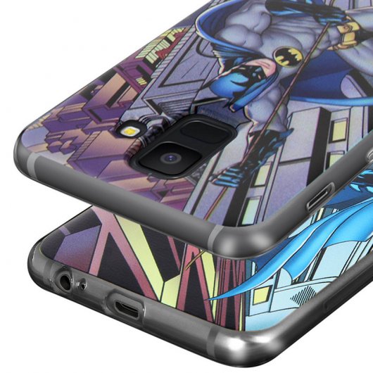 DC Comics Funda de Silicona Batman para Samsung Galaxy A6 Plus