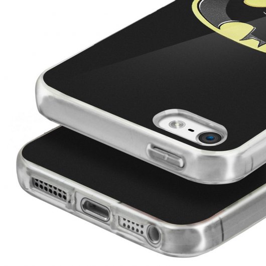 DC Comics Funda de Silicona Logo Batman iPhone 5/5S/SE