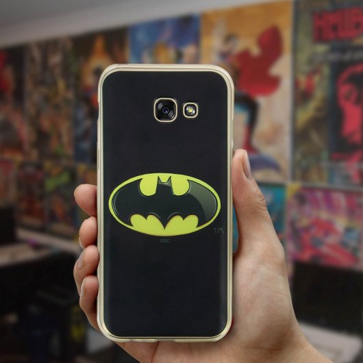 DC Comics Funda de Silicona Logo Batman para Samsung Galaxy A5 2017