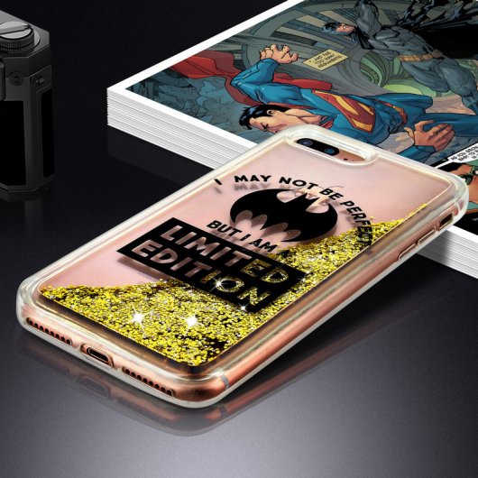 DC Comics Funda Silicona Batgirl con Purpurina para iPhone 7 Plus/8 Plus