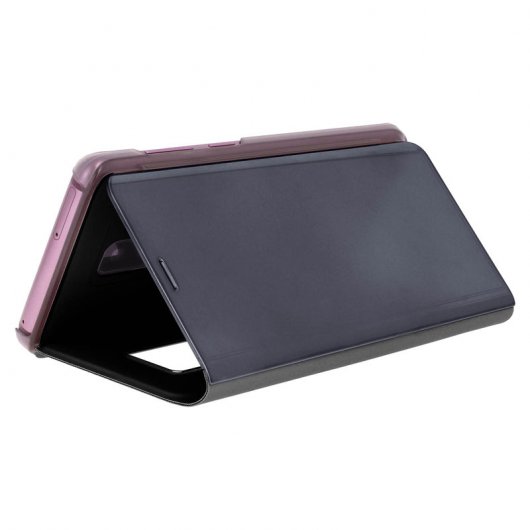 Avizar Funda Tapa Translúcida Efecto Espejo Negra para Samsung Galaxy S9 Plus