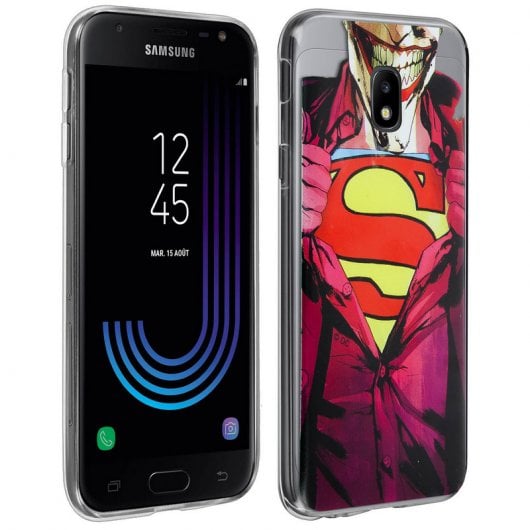  DC Comics Funda Silicona Joker vs Superman para Samsung Galaxy J3 2017