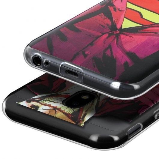  DC Comics Funda Silicona Joker vs Superman para Samsung Galaxy J3 2017