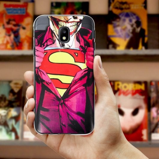  DC Comics Funda Silicona Joker vs Superman para Samsung Galaxy J3 2017