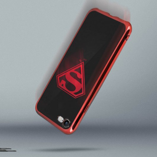DC Comics Funda Silicona Logo Superman Rojo para iPhone 7/8