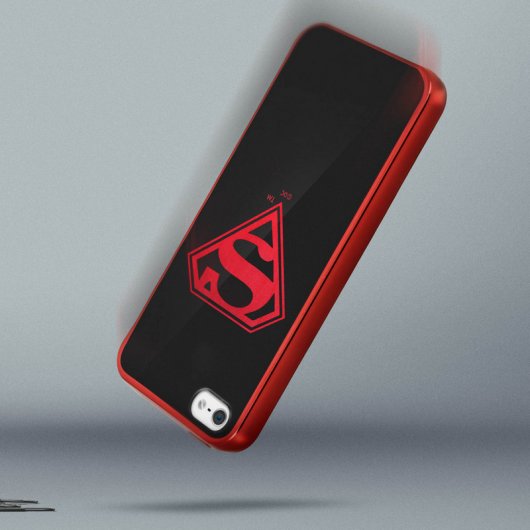 DC Comics Funda Silicona Logo Superman Rojo para iPhone 5/5S/SE