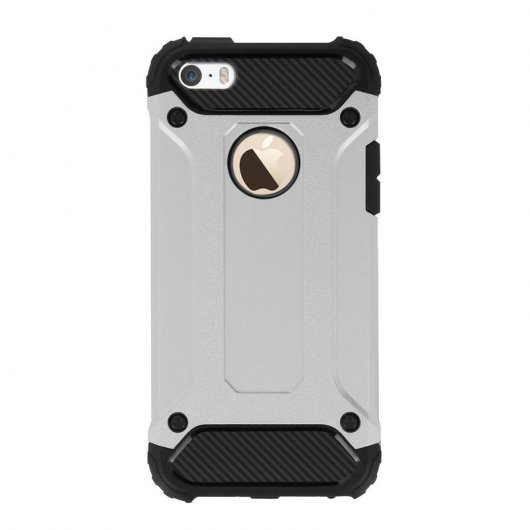 Avizar Defender II Capa Anti-Choque Prateada para iPhone 5/5/SE