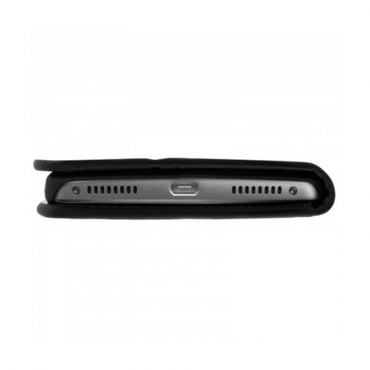 Avizar Funda de Cuero Negra para Huawei Mate 8