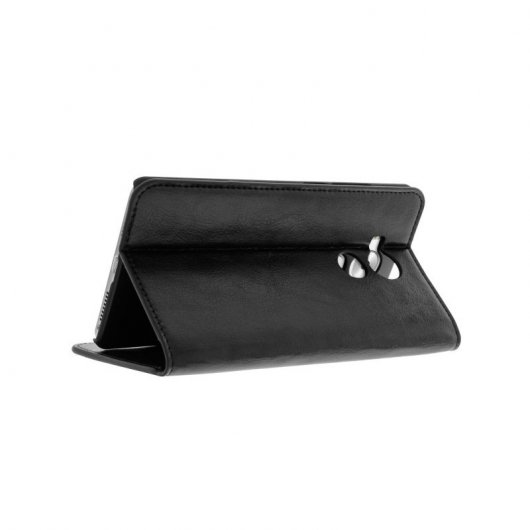 Avizar Funda de Cuero Negra para Huawei Mate 8