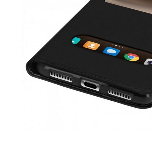 Avizar Funda Doble Ventana Negra para Huawei Mate 9