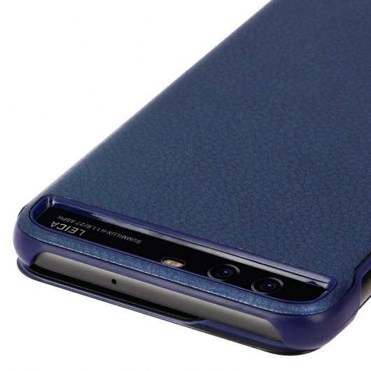 Avizar Funda Smart View con Ventana Inteligente Táctil Azul Oscuro para Huawei P10