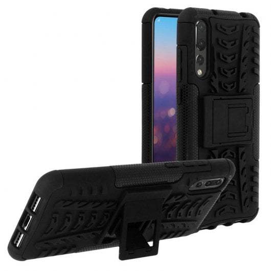 Avizar Anti-Shock-Hülle mit schwarzem Ständer für Huawei P20 Pro