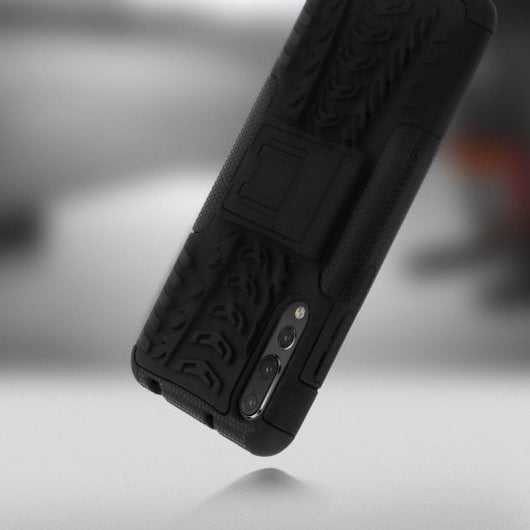 Avizar Anti-Shock-Hülle mit schwarzem Ständer für Huawei P20 Pro