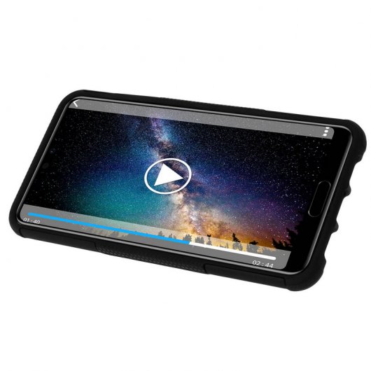 Avizar Funda Antigolpes con Soporte Negra para Huawei P20