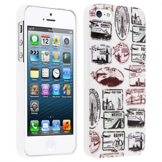 Akashi  Funda Pasaporte Blanca para iPhone 5/5S/SE