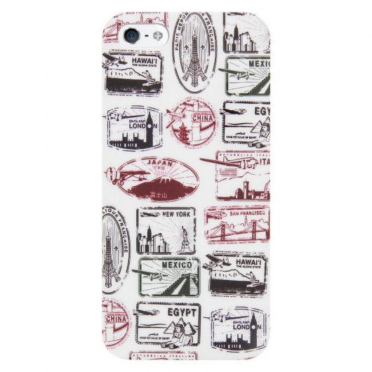 Akashi  Funda Pasaporte Blanca para iPhone 5/5S/SE