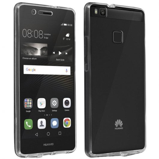 Avizar Funda Doble Cara de Silicona Transparente para Huawei P9 Lite