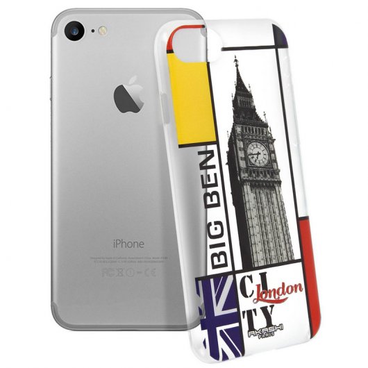 Coque transparente Akashi Big Ben pour iPhone 7/8