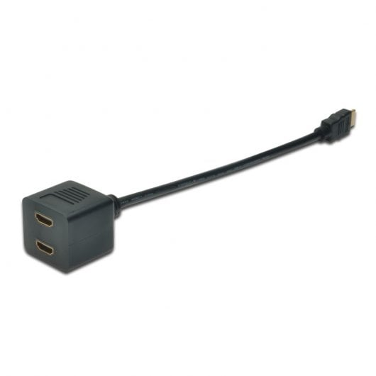 Digitus Cable de Distribución Y HDMI Tipo A x2 HDMI Hembra