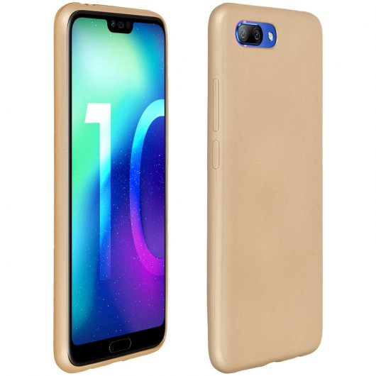 Avizar Funda de Silicona Dorada Mate para Honor 10