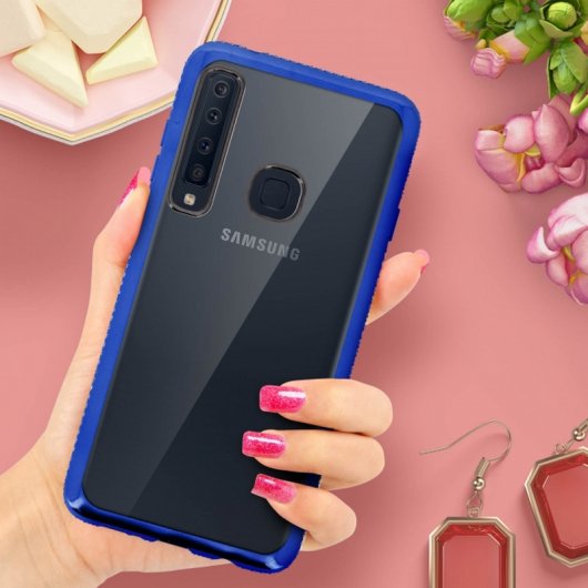 Avizar Funda Purpurina Azul para Samsung Galaxy A9 2018