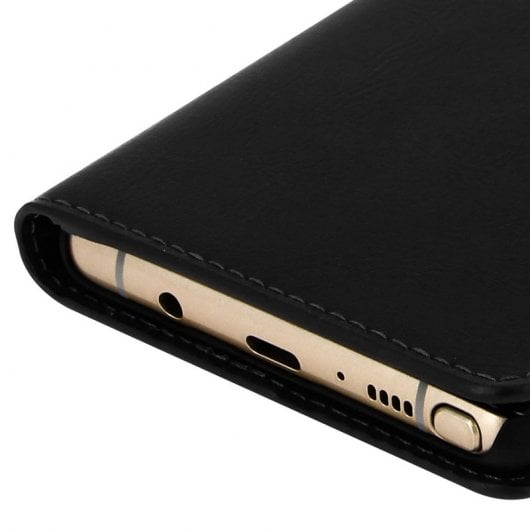 Avizar Funda de Cuero Negra para Samsung Galaxy Note 8