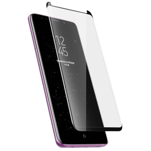 Avizar Hartglasschutz mit schwarzen Kanten für Samsung Galaxy S9