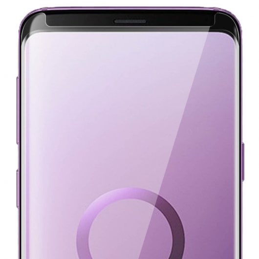 Avizar Protector de Cristal Templado con Bordes Negros para Samsung Galaxy S9 Plus