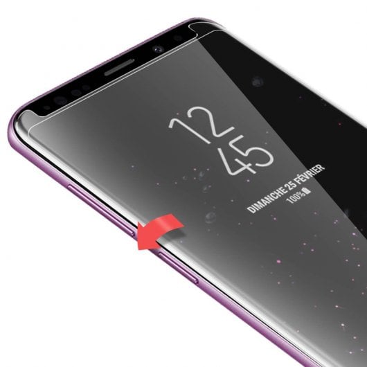 Avizar Hartglasschutz mit gebogenen Kanten für Samsung Galaxy S9 Plus