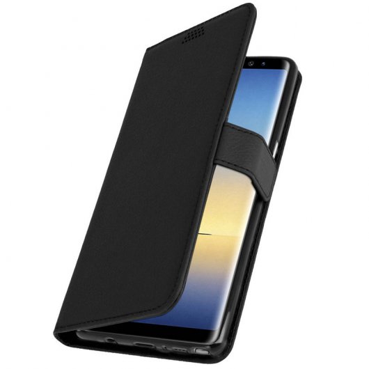 Avizar Funda Libro Negra para Samsung Galaxy Note 8