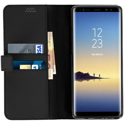 Avizar Funda Libro Negra para Samsung Galaxy Note 8