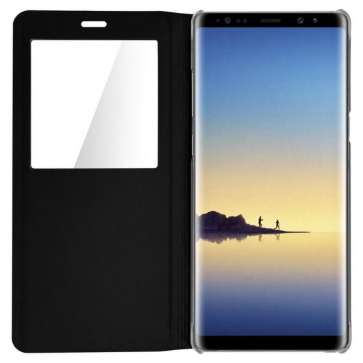 Avizar Funda Rígida con Ventana Negra para Samsung Galaxy Note 9