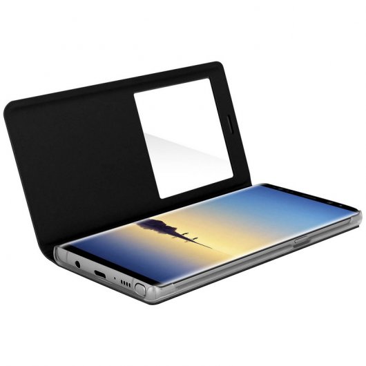 Avizar Funda Rígida con Ventana Negra para Samsung Galaxy Note 9