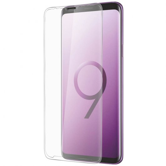 Pellicola protettiva in vetro temperato Avizar 5D con bordi curvi per Samsung Galaxy S9 Plus