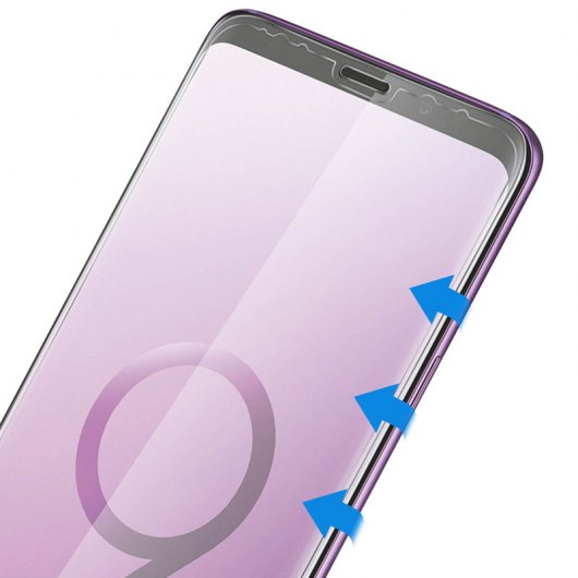 Avizar 5D Hartglasschutz mit gebogenen Kanten für Samsung Galaxy S9 Plus