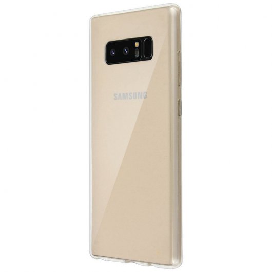 Avizar Funda Silicona Transparente + Cristal Templado para Samsung Galaxy Note 8