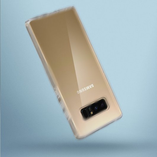 Avizar Funda Doble Silicona Transparente para Samsung Galaxy Note 8