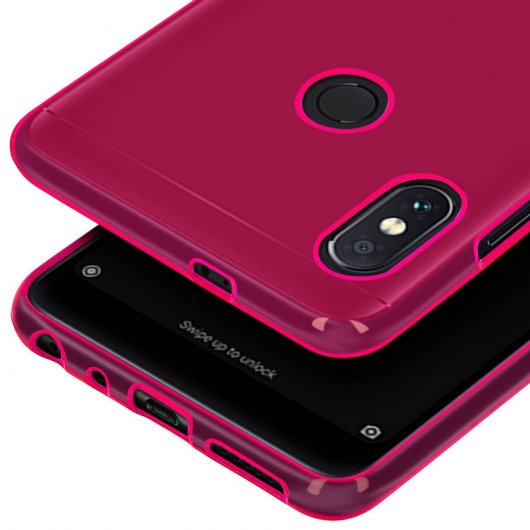 Avizar Funda de Silicona Rosa para Xiaomi Redmi Note 5