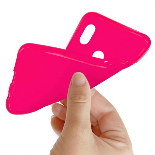 Avizar Funda de Silicona Rosa para Xiaomi Redmi Note 5