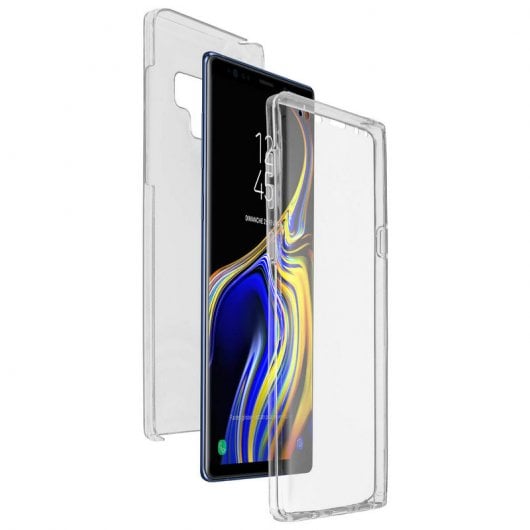 Custodia in silicone trasparente posteriore e anteriore Avizar per Samsung Galaxy Note 9