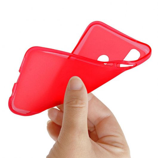 Avizar Funda de Silicona Roja para Xiaomi Mi A2