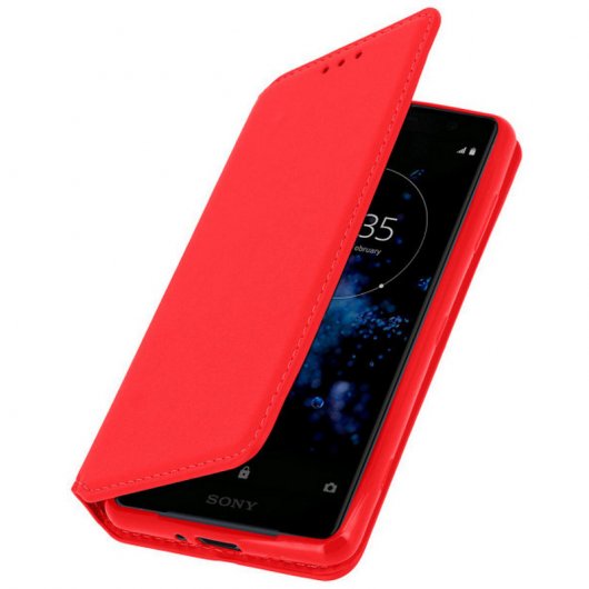 Avizar Funda Libro Roja para Sony Xperia XZ2 Compact