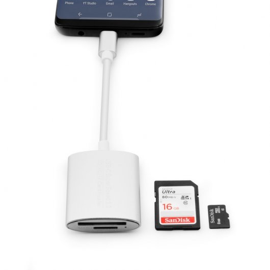 Unotec Adaptador USB-C a Lector de Tarjetas SD/Micro SD