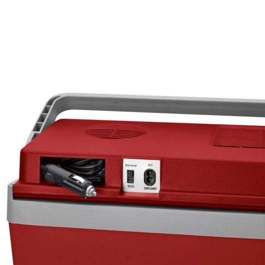Clatronic KB 3713 N Nevera Portátil Eléctrica con Adaptador de Corriente 12V/220V 25L Roja