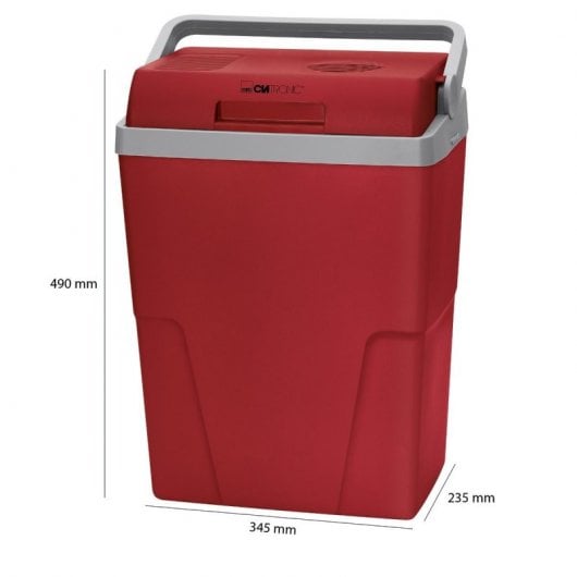 Clatronic KB 3713 N Nevera Portátil Eléctrica con Adaptador de Corriente 12V/220V 25L Roja