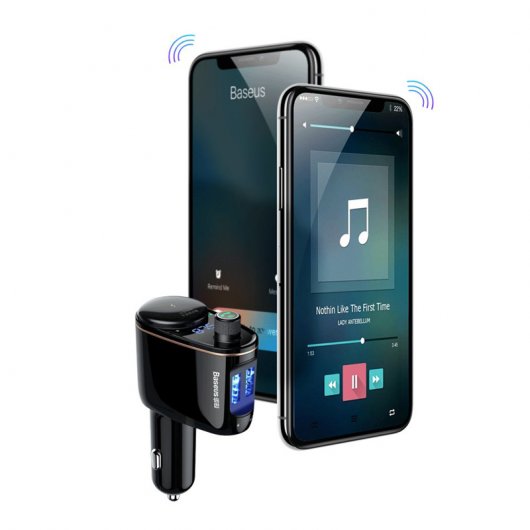 Baseus Cargador para Coche con Bluetooth y MP3